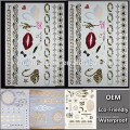 OEM Wholesale hoop tattoo with leopard tattoo creative brands temporary tattoo Sticker for adults QY100